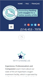 Mobile Screenshot of centrehyperbare.com