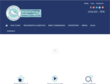 Tablet Screenshot of centrehyperbare.com